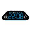 Simple LED Electronic Alarm Clock Silent Living Room Wall Clock Multi-function Temperature and Humidity Display Large Screen Digital Clock 1110