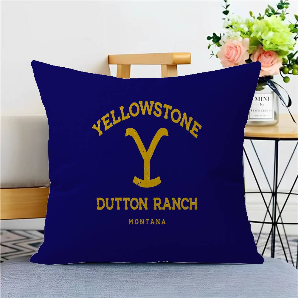 Y-Yellowstone Pillow Gift Home Office Decoration Pillow Bedroom Sofa Car Cushion CoverPillow Case