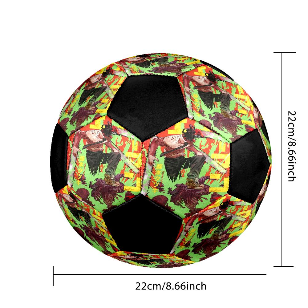 Pallone da Calcio Colorato Cucito a Macchina PVC Misura 5 Pronto per Allenamento di Squadra e Competizione Resistente Alto Rimbalzo Raffreddamento Regalo Sportivo