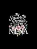 Nena My Favorite People Call Me Nena Cute Pink Floral Mothers Day Graphic T-Shirt