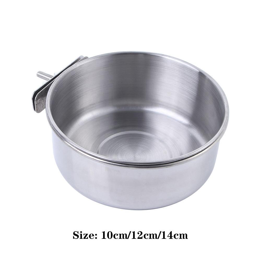 Finches Hanging Food Dish Clamp-on Hamster Bird Feeder Cage Cup Parrot Feeding Bowl Water Drinker