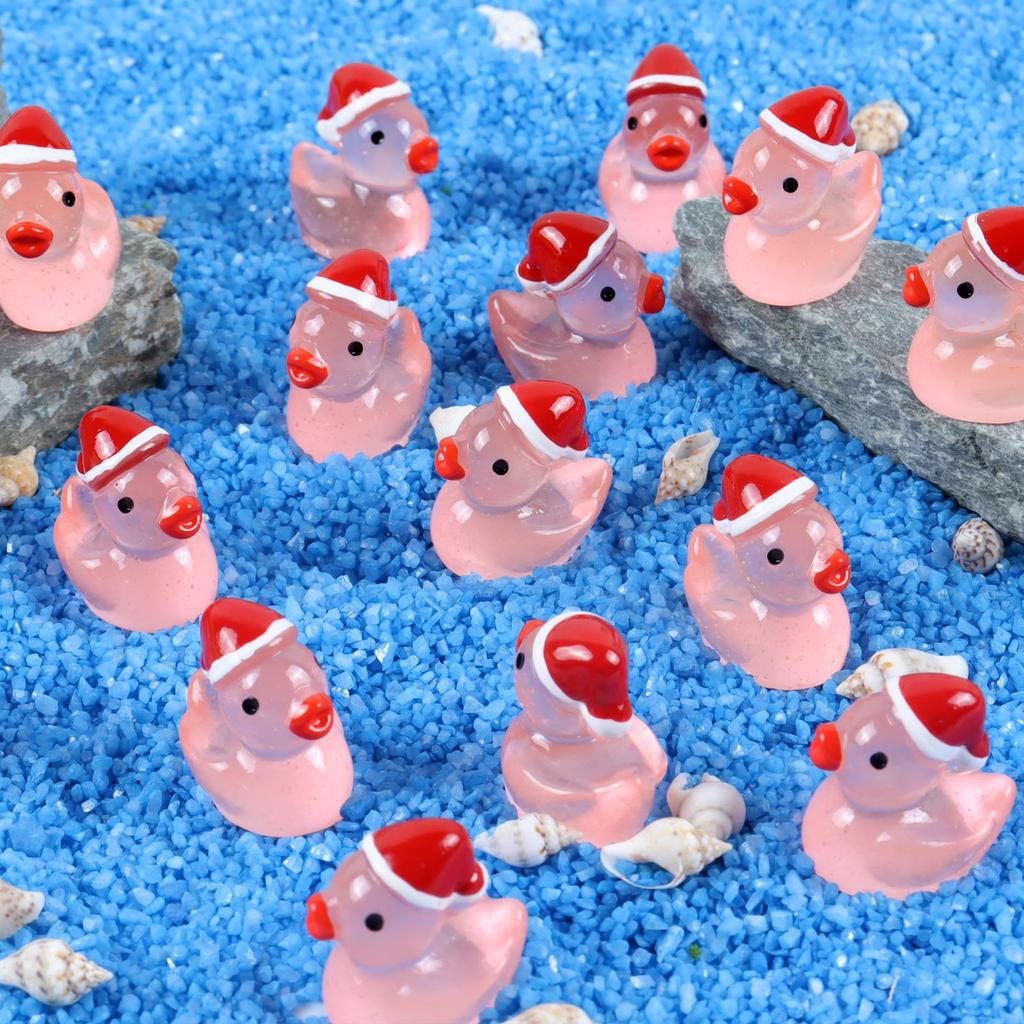 Luminous Christmas Mini Yellow Duck Resin Ornament