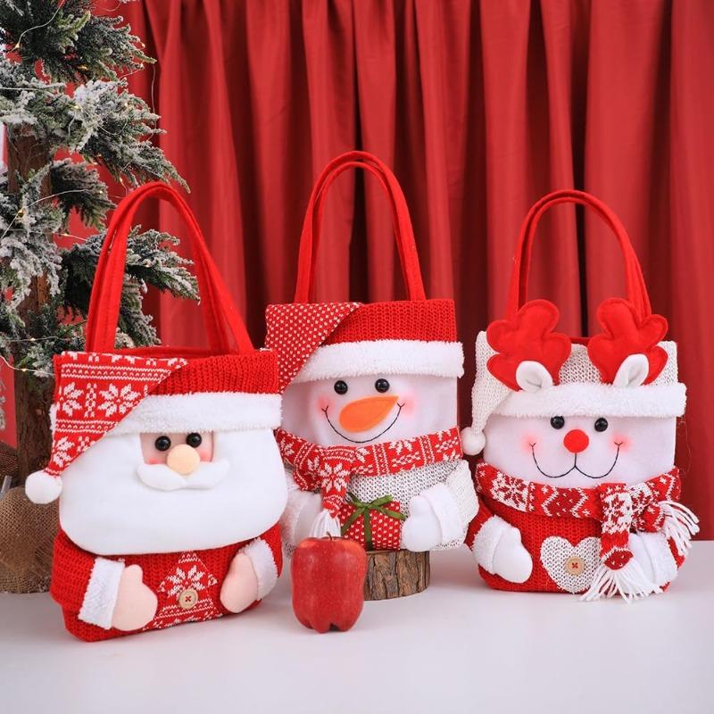 Christmas gift bag Christmas Eve apple bag gift bag tote bag flip hat New Year party Christmas tree decoration