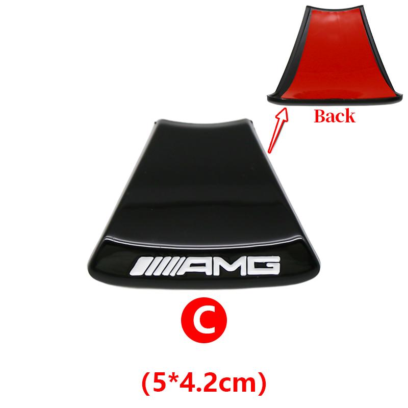 3D ABS Car Steering Wheel Emblem Sticker Interior Badge Accessorie For Mercedes Benz AMG W205 W168 W108 AMG W176 W204 W212 GLC