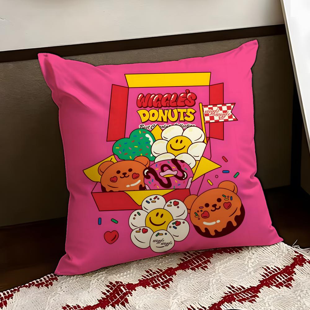 Brand WwiggleS WwiggleS Cushion Cover Reversible Soft Durable Pillow Cover Home  Car MultiScene Use for Daily Comfort