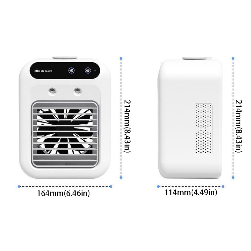 Mute Operation Portable Air Conditioner Dual Spray USB Air Cooler Desktop Air Cooler Desktop Use