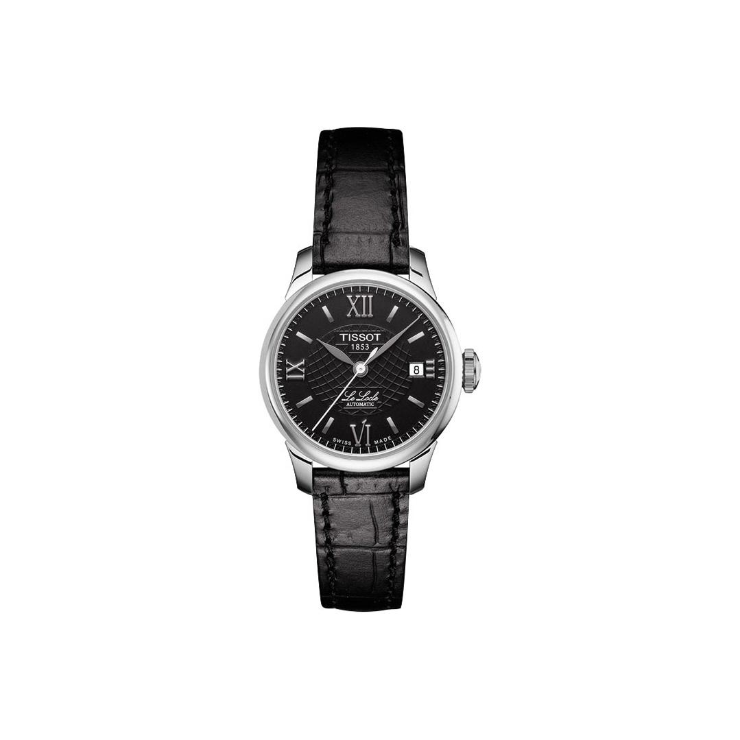 TISSOT Women s Le Locle Collection Watch T41.1.123.57 Black Regular Watch Box