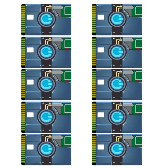 37386 Blätter Kreditkartenaufkleber Kraftpapier Einfach anzubringende glatte Oberfläche Karte