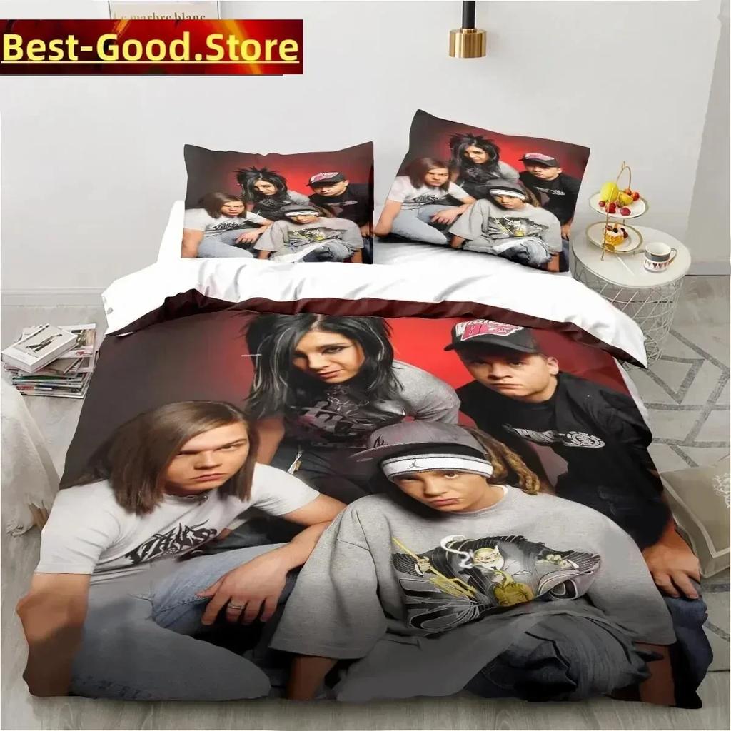 3D Print Tokio Hotel Printed Bed Set Duvet Cover Pillowcase Bedding Set Bed Linen Sheet Quilt Cover Full Queen King Size
