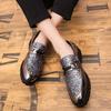 Chaussures de luxe pour coiffeur, chaussures de soirée pour hommes, chaussures de créateur à paillettes, chaussures classiques dorées italiennes pour hommes