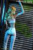 Scale Figure Motorcycle Suit Sexy Beauty for Women White Motorcycle Clothes Leather Corset and Pants Set Head and Shoes Not [TOYBARJAPAN] 1/6