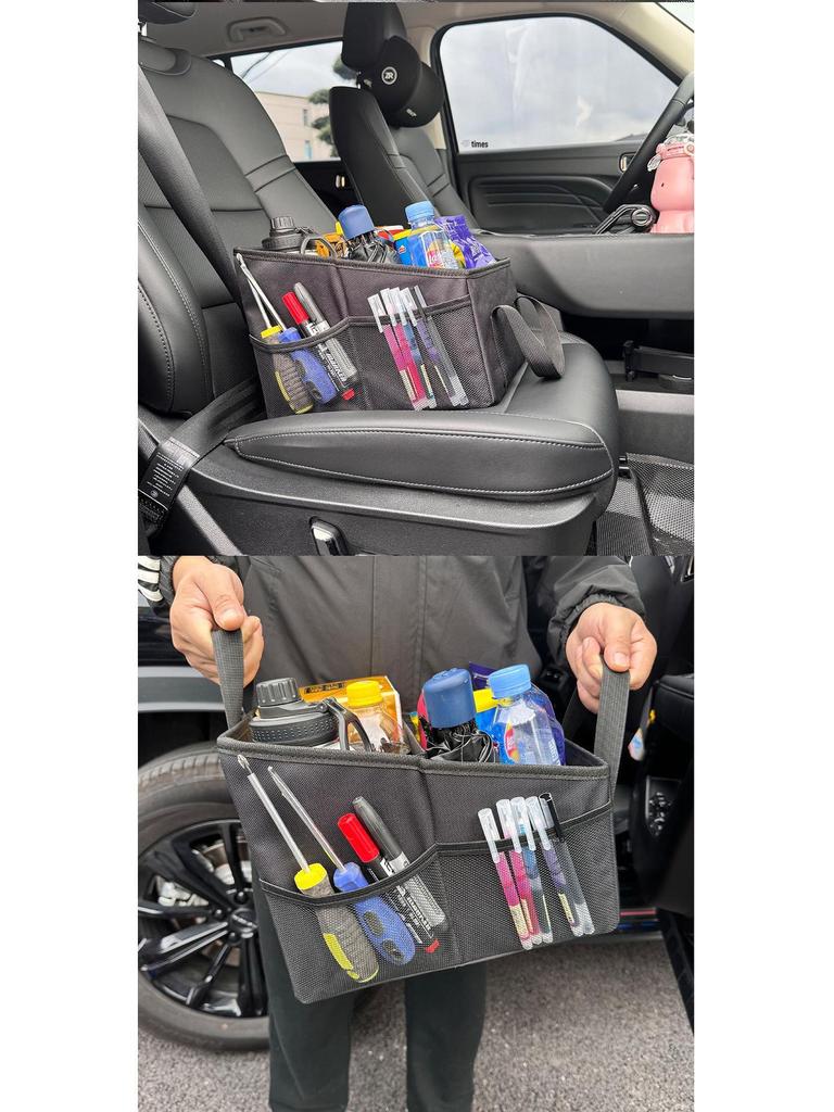 Foldable Multi-Function Car Seat Storage Box: Large Capacity Toolbox