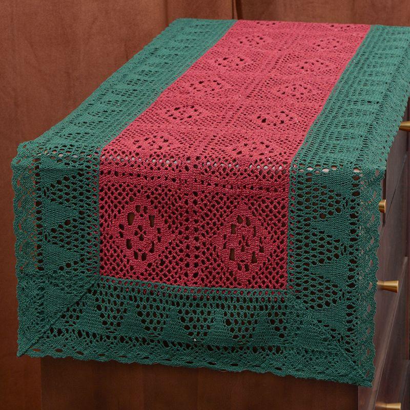 

New Arrival Export Christmas Rich Classy American Country Retro Lace Fabrics Tablecloth Coffee Table Cloth Table Runner Cover Towel Ritual sense 45*180cm