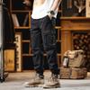 Heavyweight Work Pants for Men In Autumn Straight and Loose Large Size Multi-pocket Ties Casual Pants for Men In Autumn and Winter