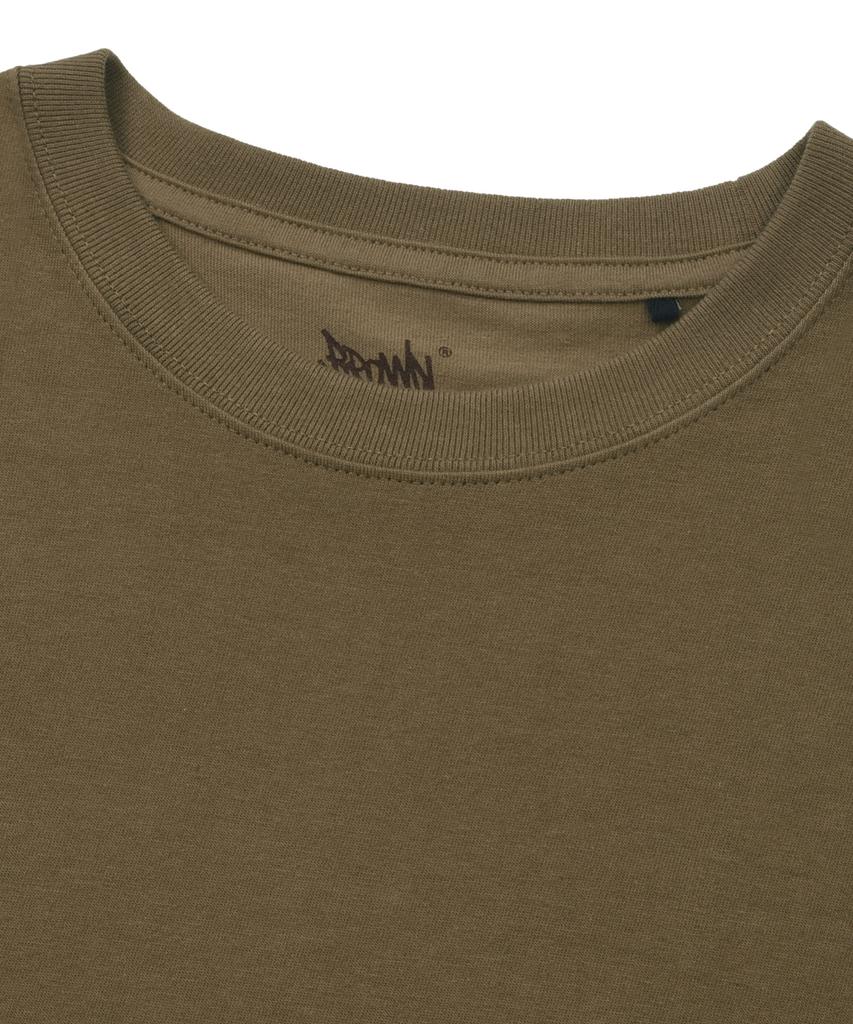 BROWNBREATH Delivery Tag Tee - Brown