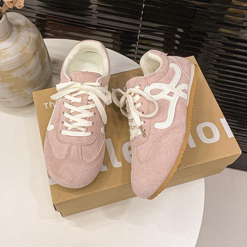 Autumn new 2025 German training shoes women's lace-up single shoes soft sole light casual sports shoes retro Forrest Gump shoes