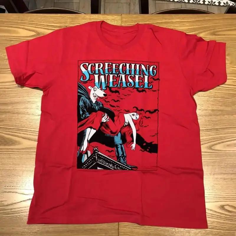 Screeching Weasel Concert  T Shirt All Size Red UU664