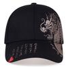 Unisex Baseball Cap Black Adjustable Chinese Style Cap Dragon Print Casual Snapback Hats Bone Hip Hop Hat Sun Hats Gorras