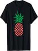 Cute Pineapple With Hearts Funny Valentine's Day Gift T-Shirt