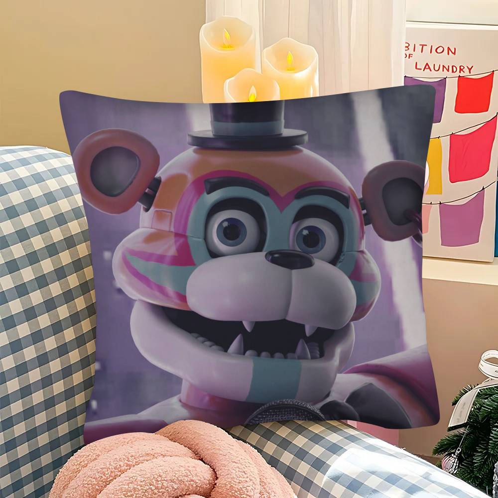 1Pc F-Fnaf Five-Nights-At-F-Freddys Pillow Case Fashion Square Pillowcase Bedroom Sofa Room Ins Decoration Leisure