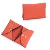 Portamonete Mini in Pelle di Mucca con Stampa del Palmo: Elegante portafoglio bi-fold 2026 con porta carte d'identità per donna