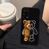 Naughty Cute Bear Phone Case For OPPO F31 A5X A6X A5 A6 A17 A16 A38 A53 A54 A55 A57 A58 A60 A74 A78 A92 A93 A94 A72 A98 Cover
