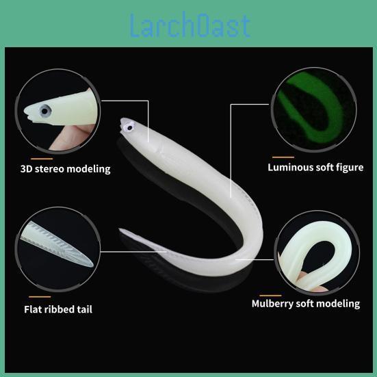 Attract Vivid Eel 5pcs Bait Fish Pvc Durable Antideformation Bionic Fishing Supplies
