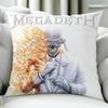 Rock Band M-Megadeth Cushion Cover Birthday Anniversary Gifts Double Sided Printed Zipper Cushion Cover Soft Skin Bedding