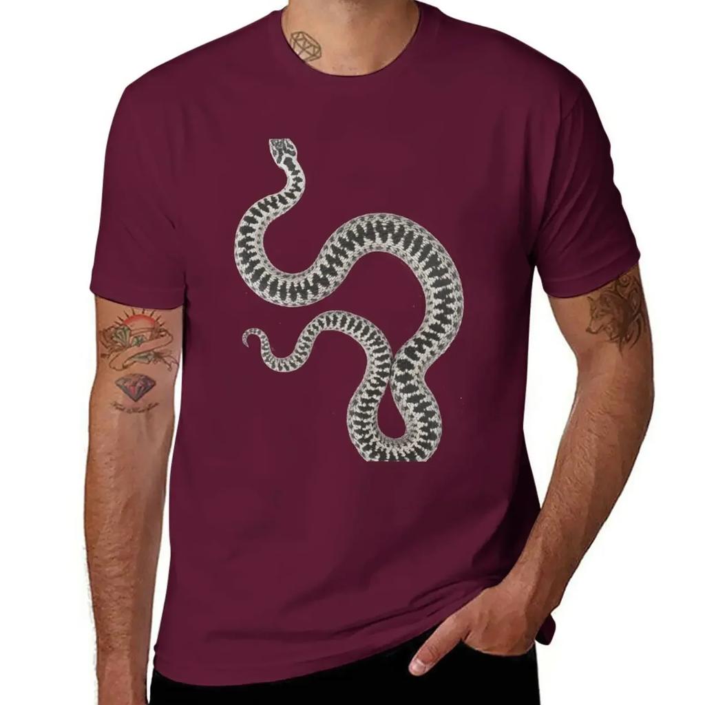 Vipera Berus Berus, Male T-Shirt New Edition Heavyweights Customs Design Your Own T Shirts for Men Graphic