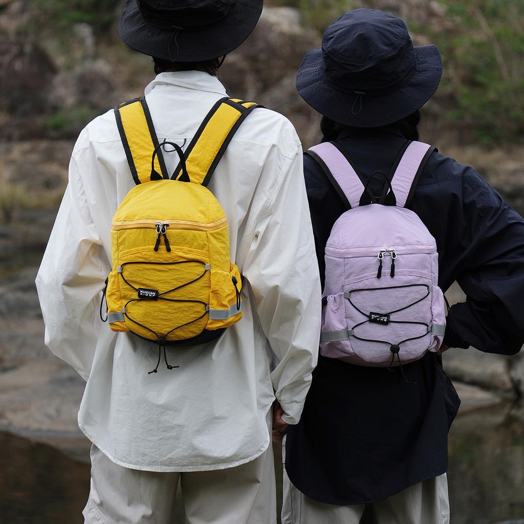 Schoolbag Vitality Fluorescent Outdoor Couple Backpack College Student Hiking Hobby Commuter Backpack