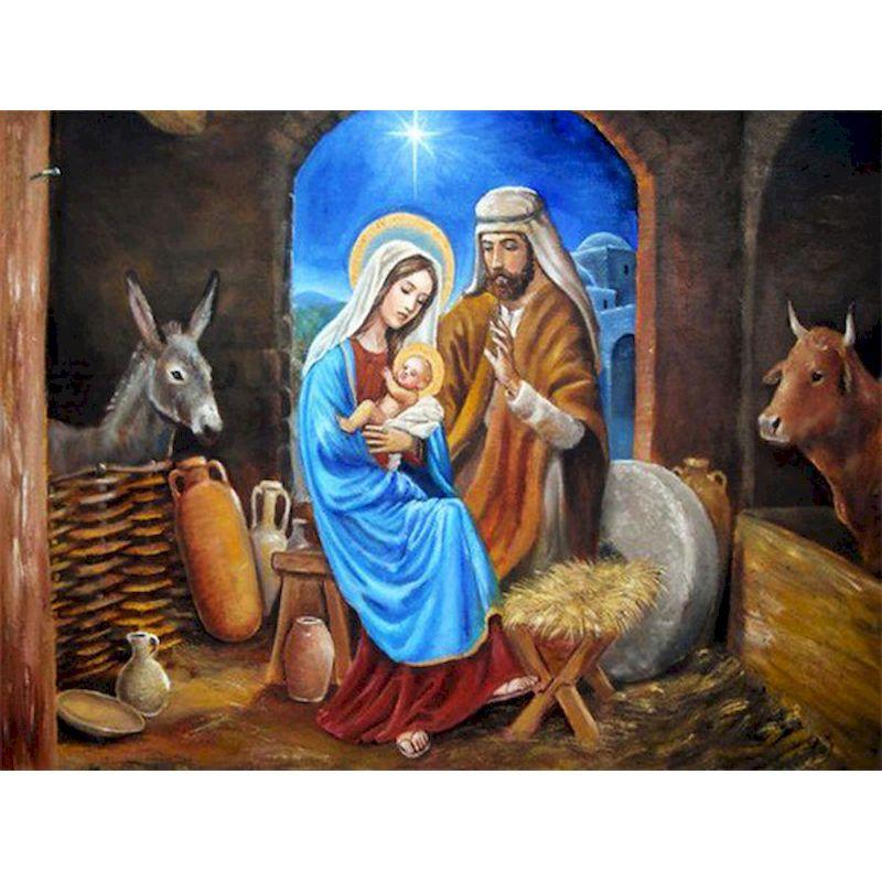 Náboženské DIY Diamantové umělecké malířské sady Krajina Moderní Ruční řemesla Plný kulatý vrták Diamantové malování Domácí dekorace