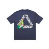Palace Parrot PALACE-3 Alphabet Printing Short Sleeve Navy Blue T-Shirt Unisex P19TS212