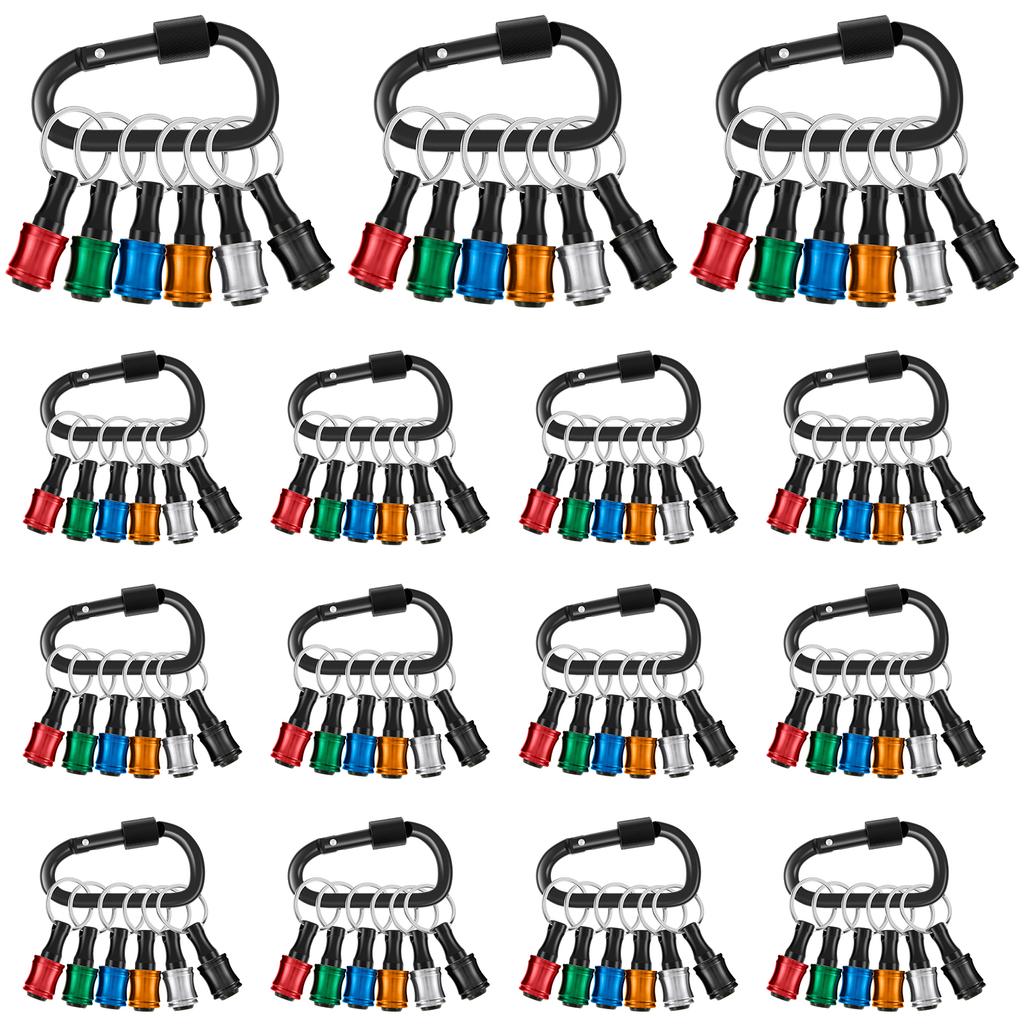 Hexagonal Shank Screws with Aluminum Alloy Portable Extension Rod Key Adapter for Quick Replacement of Drill Bits