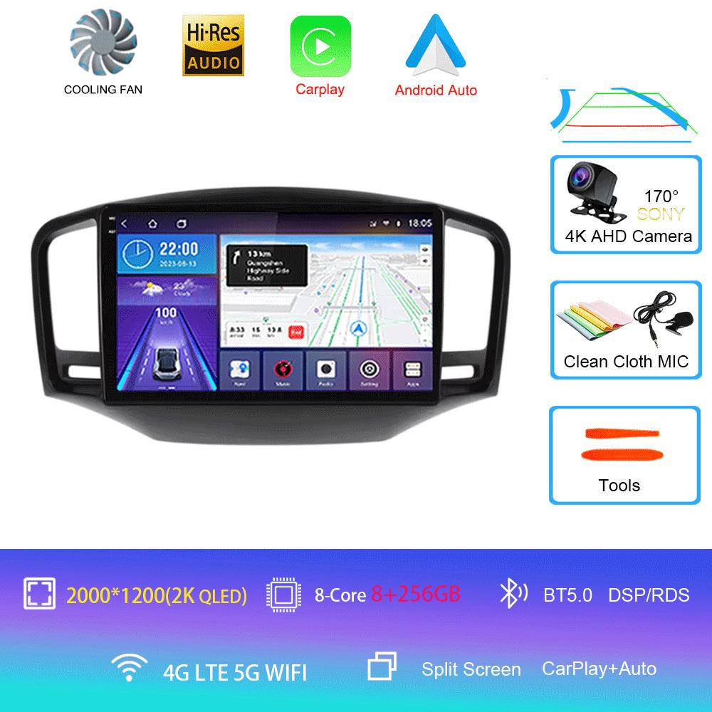 Android 14 For Roewe350 2010-2016 MG(350) 2010-2012 Car Multimedia Radio GPS CarPlay 360 Panoramic Voice Control 4G WiFi Head Un