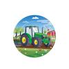 Tractor Theme Birthday Party Supplies: Plates, Napkins, Cups, Tablecloth, Banners.