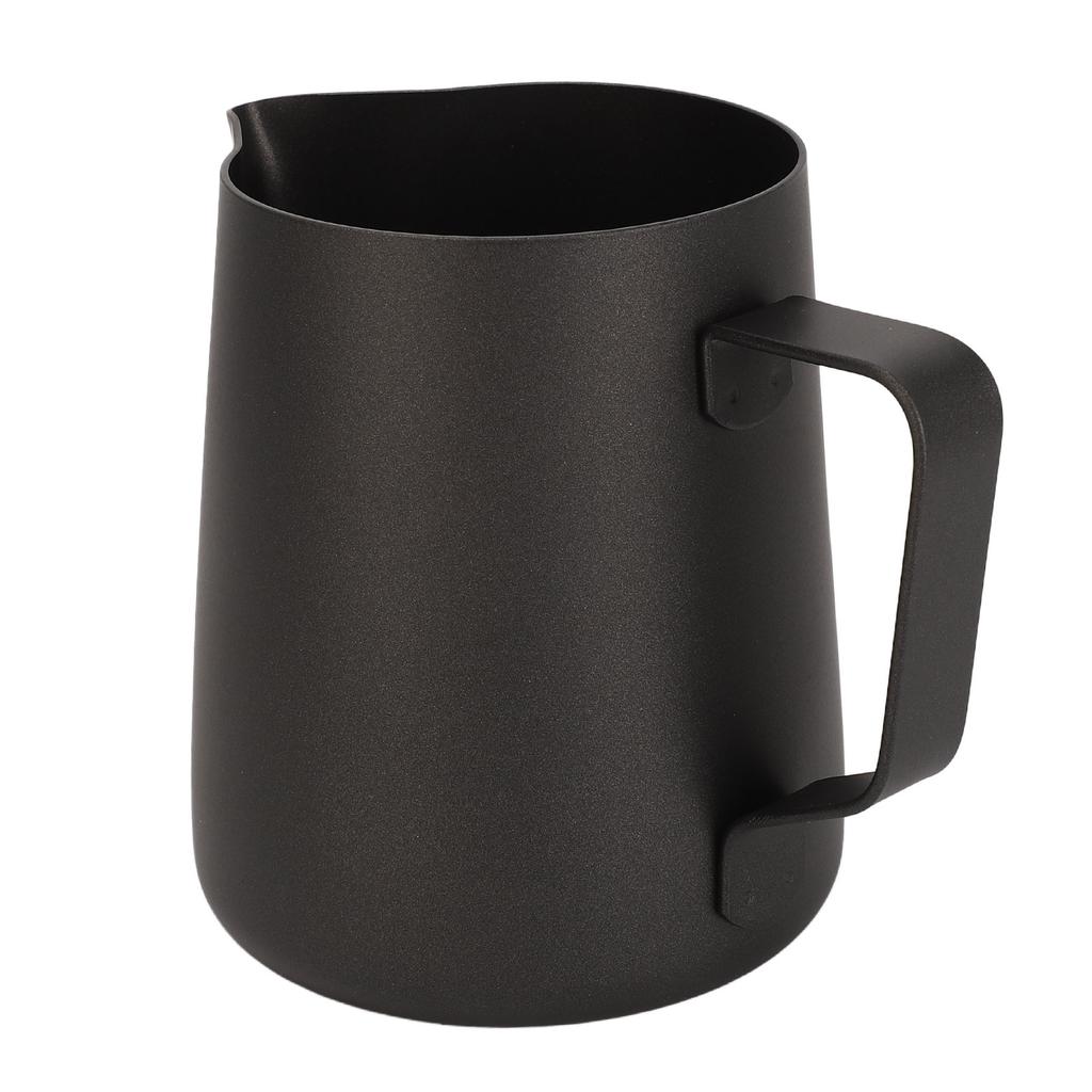 Milchaufschäumbecher 600ml Verdickter Milchaufschäumkrug Edelstahl Aufschäumkrug mit Antihaftbeschichtung für