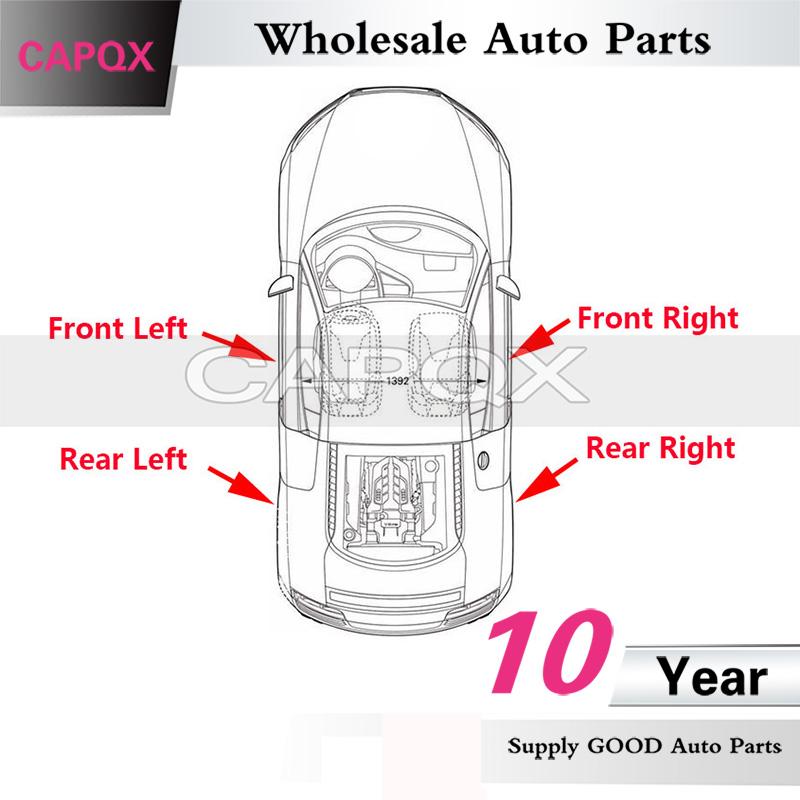 CAPQX For Honda Fit Jazz 2003-2019 Rear Door Weatherstrip Tailgate Rubber Seal Tail Door Sealing Strip Trunk Seal Strip