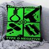 Rock Band T-Type O N-Negative Pillow Cushion Cover Pillowcase Living Room Sofa Home Decor Customized