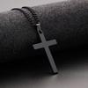 New Model Stainless Steel Cross-shaped Men's Necklace - Titanium Steel Pendant Jewelry Pendant Accessory