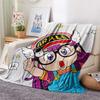 Dr. Slump  Print Flannel Blanket, High quality Comfortable for All Seasons, Home Decor, Warmth and Comfort
