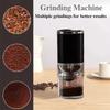 Rechargeable Electric Coffee Bean Grinder Small Portable Home Coffee Shop Black And White Two-Color Grinder Detachable Cleaning