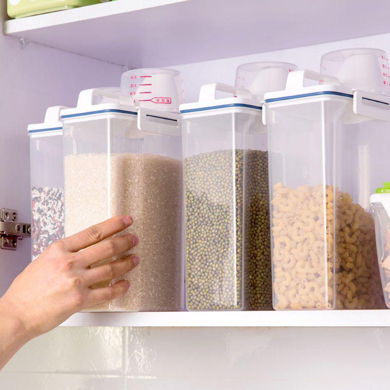 Rice Storage Jar: Moisture-Proof, Sealed, Food-Grade Plastic Container