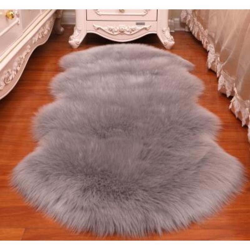 Faux Fluffy Shaggy Rugs Artificial Sheepskin Long Hair Carpet Floor Wool Fluffy Mat Home Decor Non Slip For Living Room Bedroom