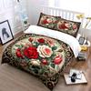 Vintage Floral Rose Bouquet Bedding Duvet Cover Set Duvet Cover Pillowcases  (1*Duvet Cover 2*Pillowcases, Without Duvet Insert)