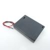 1/3pcs 4 Slot AAA 6V Battery Holder Case Box with Leads with ON/OFF Switch Cover Standard Battery Container Black