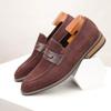 Fashion Italian Genuine Leather Men's Dress Shoes Fashion Business Loafers for Men Formal Shoes Moccasins Lightweight Driving Shoes