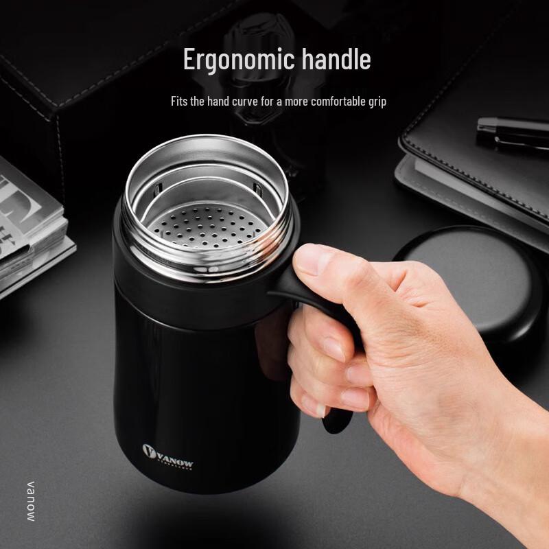 Vanow 480ml Thermal Office Mug with Handle