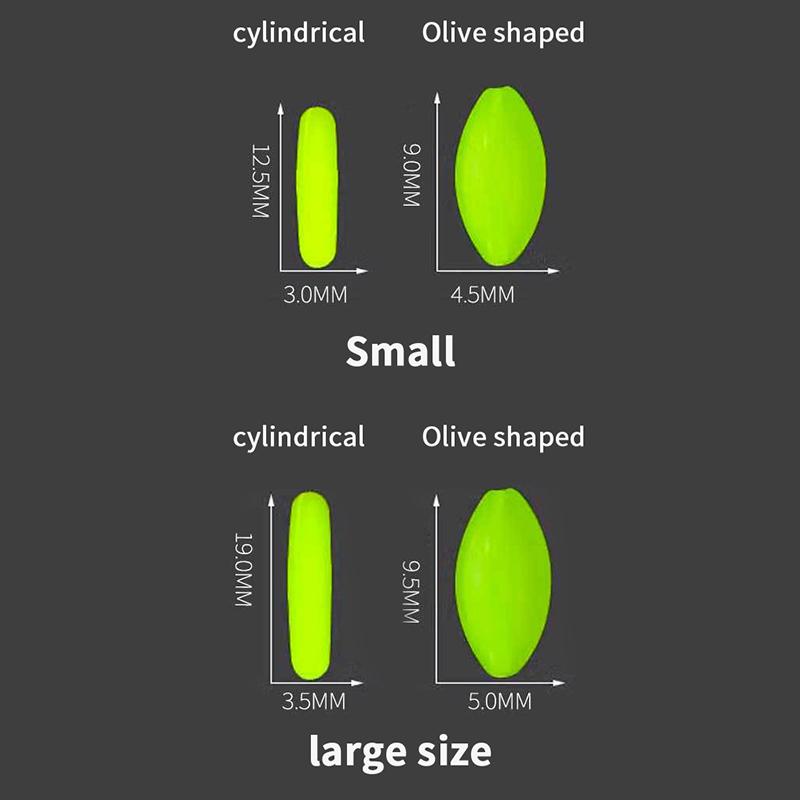 30/50Pcs Fishing Float Bobbers Fluorescent Drift Ball Foam Strike Indicator Fishing Floating Buoyancy Balls Fishing Accessories