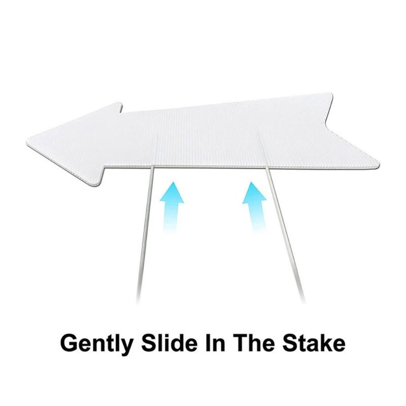 Wetterfestes Gartenschild mit Erdspieß Langlebigkeit Metall und Kunststoff für Außengartendekoration