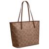 Coach City 36 Gold Logo Brand Print Maxi Signature Canvas Tote Bag Tote Bag Shopping Bag Hand Shoulder Bag Large Women's Tan